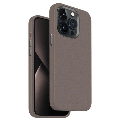 Mbulesë telefoni Uniq Lyden për iPhone 15 Pro Max 6.7", Magclick MagSafe, gri