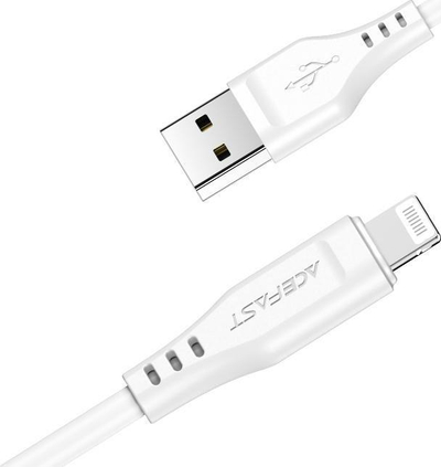 Kabllo karikimi Acefast USB A në Lightning, 1.2 m, 2.4 A, e zezë
