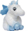 Lodër pelushi unikorn Molli Toys, 20 cm, e bardhë me blu