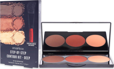 Палета за контурирање Smashbox Step by Step Contour Kit, 3 нијанси пудра, природен ефект