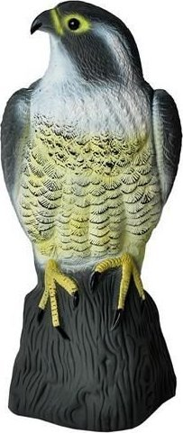 Statujë skifteri kundër zogjve, madhësi natyrale, plastikë e fortë, gri