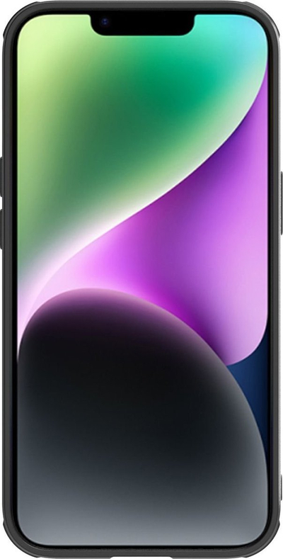 Futrollë Nillkin Synthetic Fiber S për iPhone 14 Plus, me kapak kamere, e zezë