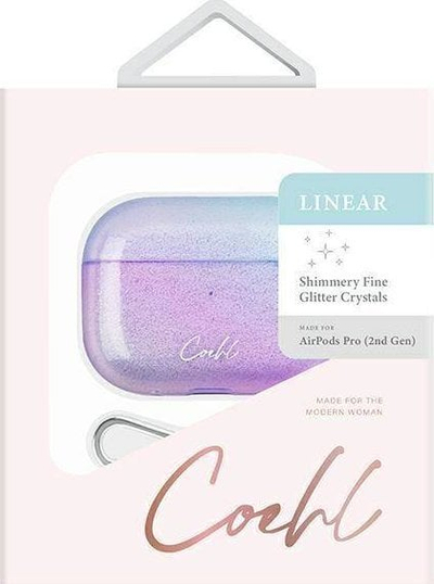 Mbulesë Uniq Coehl Linear për AirPods Pro 2, hibride e hollë, Stardust