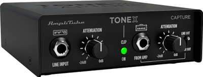 Interfejs audio IK Multimedia TONEX Capture, reamp për kitarë, hyrje dalje 6.3 mm, i zi