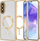 Mbulesë telefoni Tech-Protect MagFlex MagSafe për Galaxy A56 5G, transparente, ari i shndritshëm