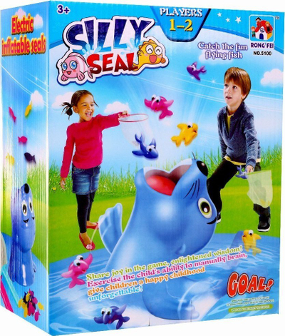 Loja tavoline Rongfei Silly Seal, elektrike, me rrjeta peshkimi, blu