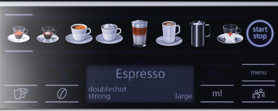 Makinë kafeje espresso Siemens TE655203RW, 1500W, e zezë