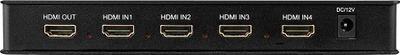 Ndarës HDMI Lindy 4 porta Multi View, 4 hyrje 1 dalje, Full HD 1080p, i zi