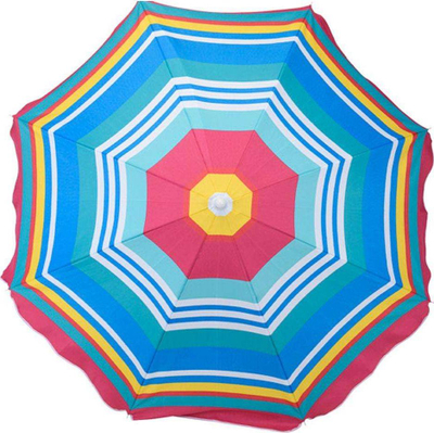 Çadër plazhi ProBeach, 144 cm, rregullim lartësie, shumëngjyrëshe