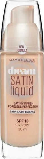 Фондација Maybelline Dream Satin Liquid 10 Ivory, SPF 13, 30 ml