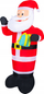 Figurë fryrë Santa Claus me drita LED, 120 cm, për ambient të jashtëm, shumëngjyrëshe