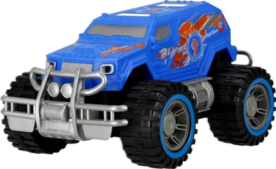 Set lodrash MEGA CREATIVE 498670, xhip terreni me rimorkio, makinë sportive, blu dhe jeshile