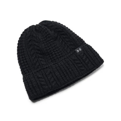 Kapele dimërore Under Armour W Halftime, cable knit, one size, e zezë Castlerock