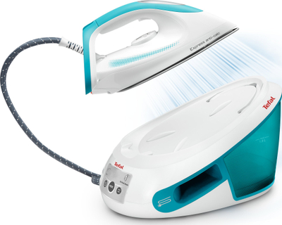 Stacion avulli për hekurosje Tefal SV8010, 2800W, 6 bar, bardh e kaltër