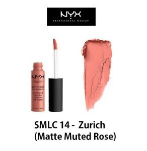 Buzëkuq i lëngshëm NYX Soft Matte, Zurich, 8ml