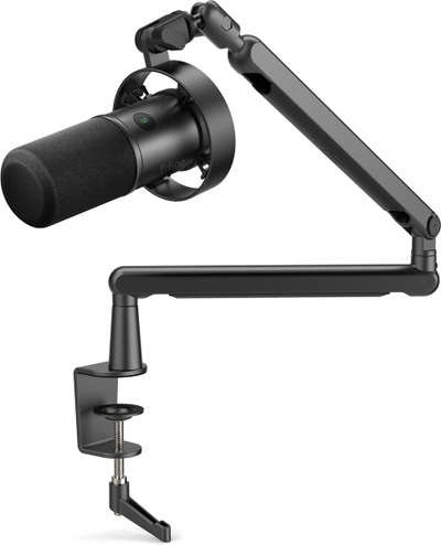 Mikrofon FIFINE T688, dinamik gaming dhe streaming, USB XLR, i zi