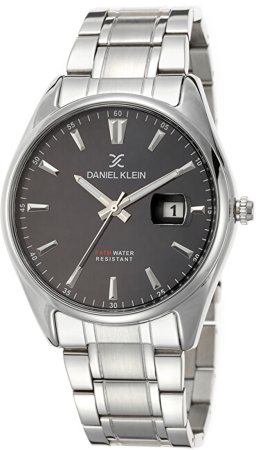 Orë dore për meshkuj Daniel Klein Premium DK12507-2, e argjendtë