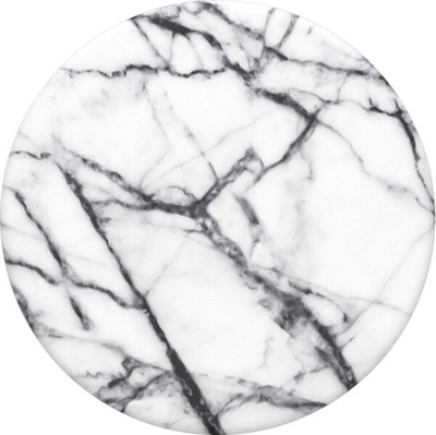 Mbajtëse telefoni PopSockets Swappable PopTop Grip Dove Marble, mermer, e bardhë