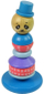 Lodër druri edukative piramidë Panda Balancing Tower, shumëngjyrëshe