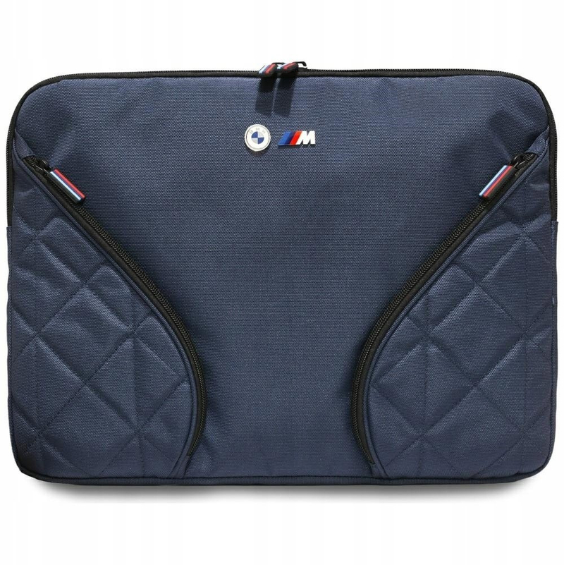 Çantë laptopi BMW Nylon Sleeve, 16", xhepa anësorë, blu e errët