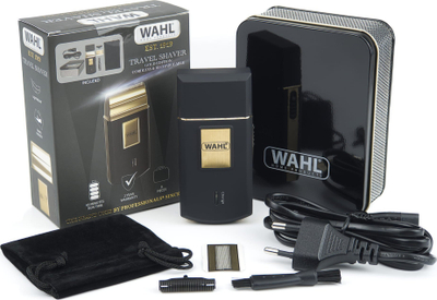 Електрична машина за бричење Wahl Travel Shaver Gold Edition, пренослива, за брада, златна боја