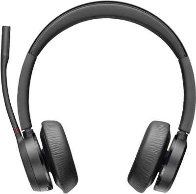 Kufje me Bluetooth Poly Voyager 4320 UC MS Teams, USB-A, 50 m rreze, të zeza