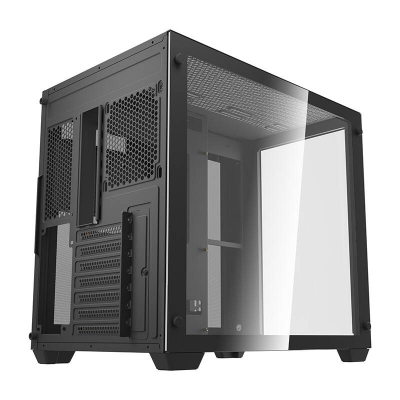 Kutia kompjuterike Darkflash C285, ATX Mid Tower, xham i temperuar, e zezë