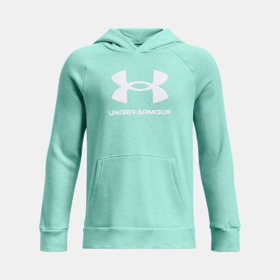 Bluzë me kapuç Under Armour Rival Fleece Big Logo, për djem, XL, e gjelbër