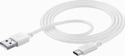 Kabllo USB Cellularline USBDATACUSBA-CW, USB 2.0, 120cm, e bardhë