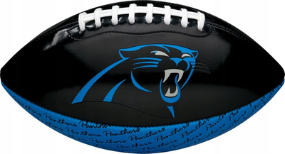 Топ американски фудбал Wilson NFL Peewee Carolina Panthers, големина 7, за деца, црно-син