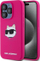Маска за телефон Karl Lagerfeld Choupette Head, силикон, за iPhone 15 Pro Max, розова