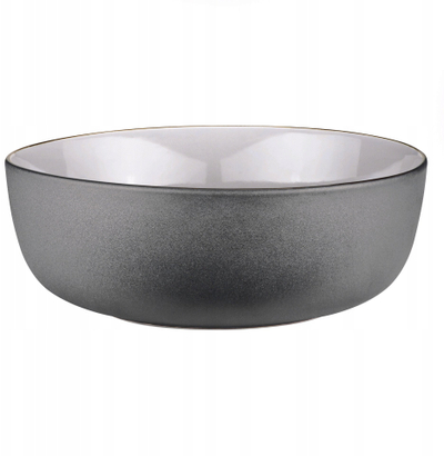 Kupë porcelani Verlo Time, 16.5 cm, gri e zezë