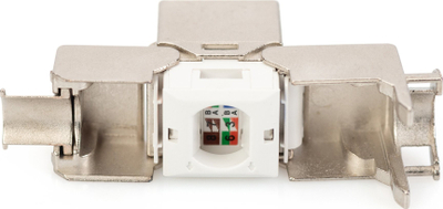Modul keystone rrjeti Digitus DN-93615, CAT 6A, i ekranizuar, set me 2 copë, ngjyrë argjendtë