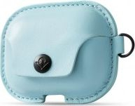 Këllëf lëkure Twelve South Airsnap Pro për AirPods Pro, me S-clip, blu e çelët
