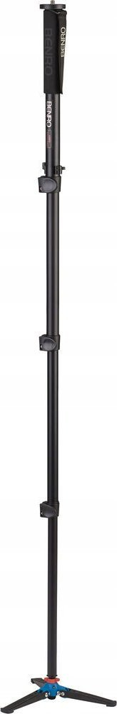 Monopod Benro A38FD, alumin, 4 seksione, me bazë me 3 këmbë, ngjyrë e zezë