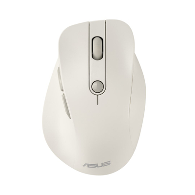Безжичен глушец ASUS MD105, 2400 dpi, ергономски, бел