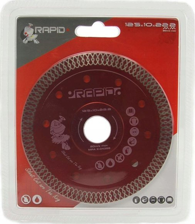 Disk diamanti Rapid Silent Cut, 125mm, prerje e thatë, i kuq