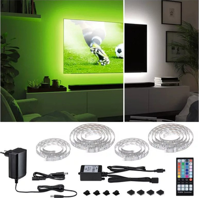 Shirit LED Paulmann MaxLED 250 për TV 65\", RGBW 3000K, 22W