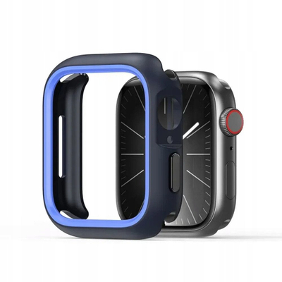 Mbulesë DUX DUCIS Bamo për Apple Watch Series 11 10, 42mm, mbrojtëse kundër goditjeve, blu e errët