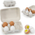 Set lodrash druri VIGA Wooden Play Eggs, 6 vezë, me kuti kartoni, shumëngjyrëshe