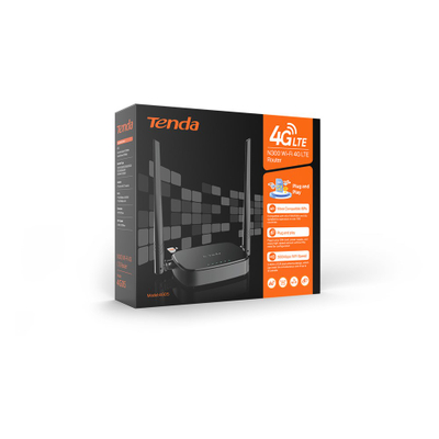 Router 4G Tenda 4G05, Wi Fi N300, 2x WAN LAN, 1x NanoSIM, i bardhë