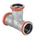 Gyp T Geberit Equal C-STAHL (21004), 22mm, i argjendtë