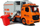 Set loje LeanToys DIY kamion plehrash, ndarje plehrash, me dritë edhe zë, portokalli gri