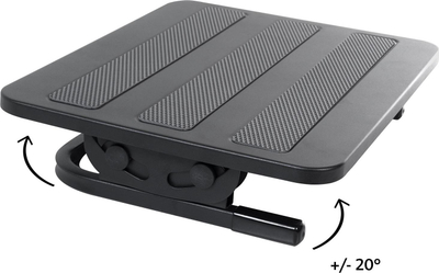 Mbajtëse këmbësh Maclean MC-831, ergonomike, lartësi e rregullueshme, e zezë