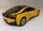 Makina lodër metalike BMW i8 HIPO KT5379D, 13cm, sportive, e verdhë