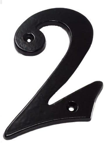 Numër dere JetWorld GB-2531_2, 105x65mm, metalik, i zi