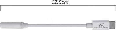Adapter audio Maclean MCTV-847, USB Type-C në 3.5mm, i bardhë