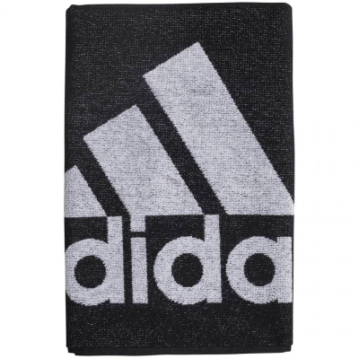 Peshqir adidas Towel S DH2860, 50x100cm, pambuk, i zi