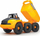 Set lodrash ndërtimi Dickie Toys Volvo Construction Station, drita edhe zë, vinç 38 cm, i verdhë