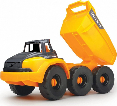 Set lodrash ndërtimi Dickie Toys Volvo Construction Station, drita edhe zë, vinç 38 cm, i verdhë